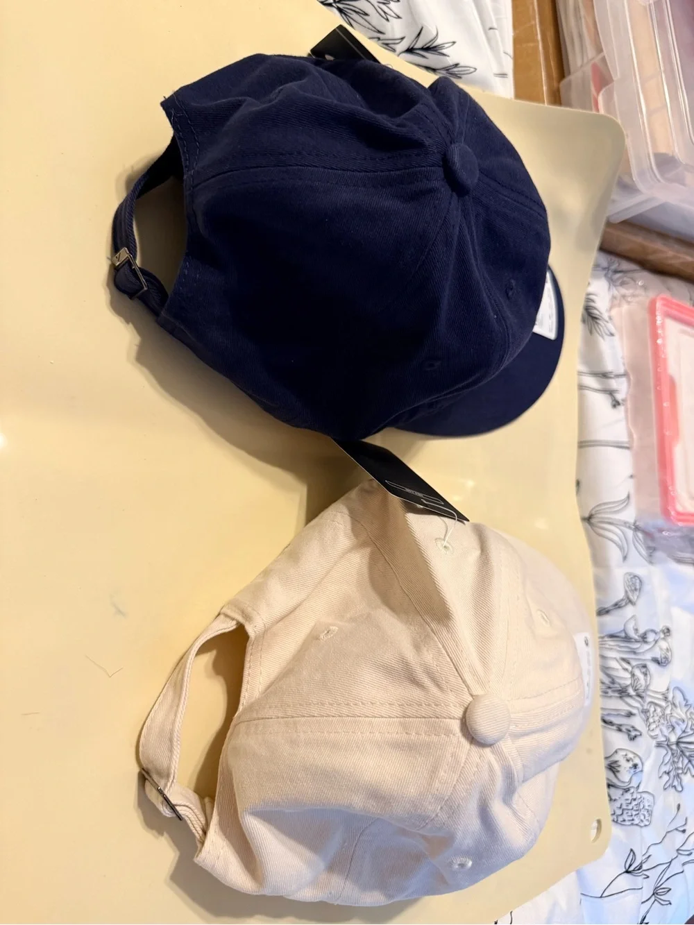 Nike Baseball Cap Duo — White and Navy Embroidered Swoosh